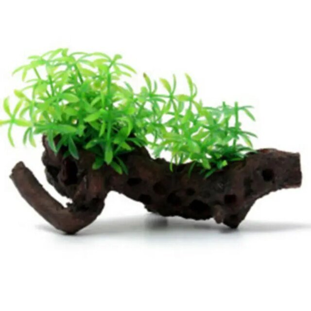 Tronc d'arbre de tortue artificielle en plastique | ornement de décoration en bois – Image 5