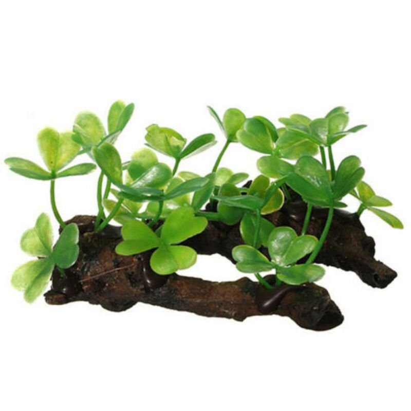 Tronc d'arbre de tortue artificielle en plastique, bois flotté, aquarium, poisson précieux, reptile, intervalles, racines exécutives, plante, ornement de décoration en bois