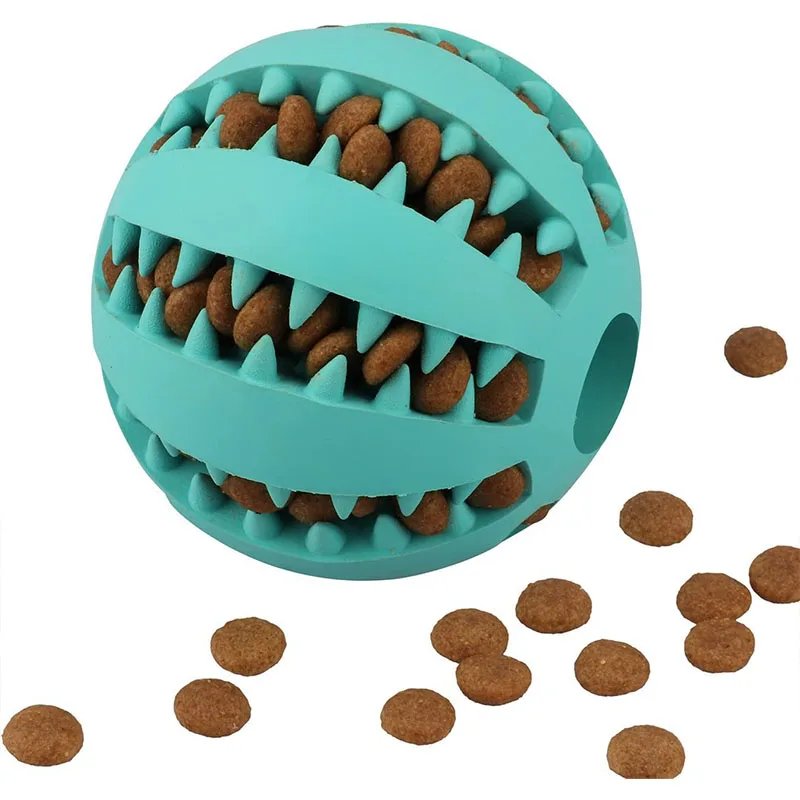 Balle en caoutchouc qui fuit pour chien et chat, jouet coule pour animaux de compagnie, chiot, jouets d'alimentation