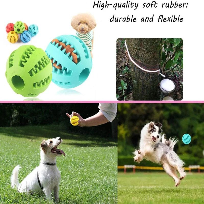 Balle en caoutchouc qui fuit pour chien et chat, jouet coule pour animaux de compagnie, chiot, jouets d'alimentation
