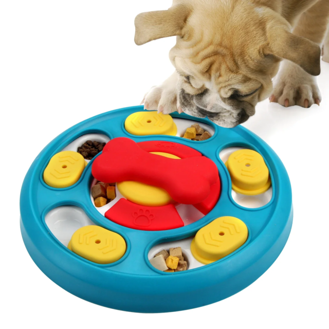 Jouet puzzle coule pour chien | mangeoire lente | augmentation du QI du chien | distributeur de nourriture, anti-étouffement, assiette à lécher pour chien | fournitures pour animaux de compagnie