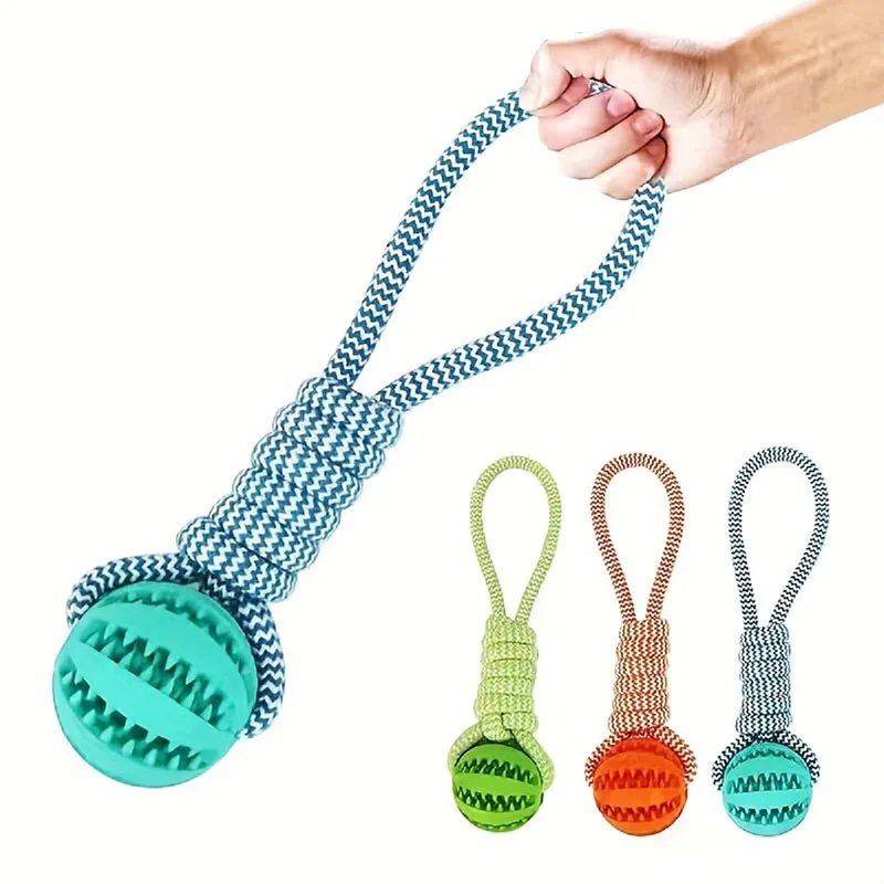 Ikfor-Jouets Interactifs pour Chiens de Compagnie, Corde Soucieuse en Caoutchouc, Fuite, Petits et Moyens Chiens, ChFukBite Degré, Livres de Dents pour Animaux de Compagnie