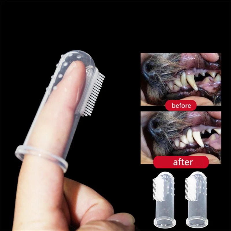 Brosse à dents très douce pour animaux de compagnie, outil de nettoyage des dents pour chiens et chats, pour la mauvaise haleine Brosse à dents très douce pour animaux de compagnie, outil de nettoyage des dents pour chiens et chats, pour la mauvaise haleine