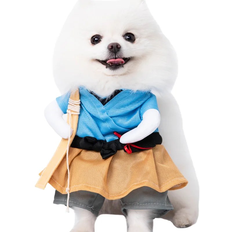 Robe de Transformation pour Animal de Compagnie, Dague d'Halloween, Festival, Couteau Amusant, Tenant des Vêtements pour Chien, Chat Debout, 1 Pièce