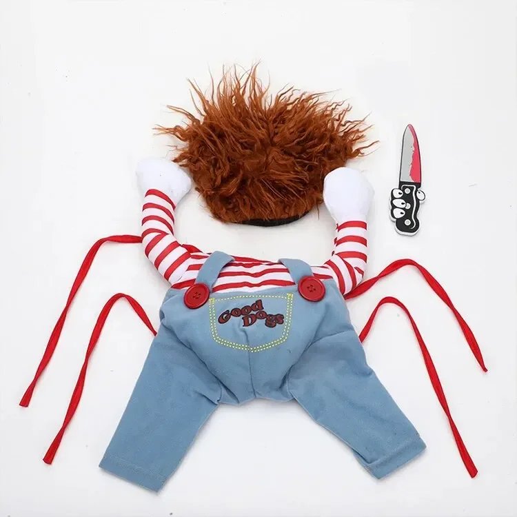 Robe de Transformation pour Animal de Compagnie, Dague d'Halloween, Festival, Couteau Amusant, Tenant des Vêtements pour Chien, Chat Debout, 1 Pièce