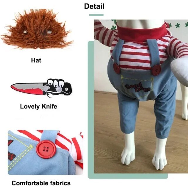 Robe de Transformation pour Animal de Compagnie | Dague d'Halloween | Halloween vêtements pour Chiens – Image 4