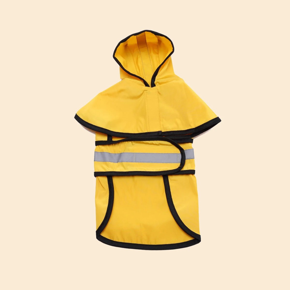 Imperméable imperméable pour grand chien, vêtements réglables pour animaux de compagnie, veste de pluie légère, poncho, sweats à capuche avec coulée de bande