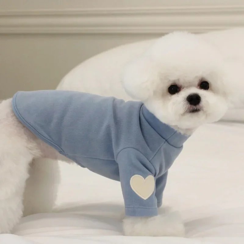 Sweat à capuche chaud pour animaux de compagnie, chemise de base, mignon, ours en peluche, Yorkshire, chat, vêtements pour chiens, vêtements pour chiots, créateur, hiver, amour