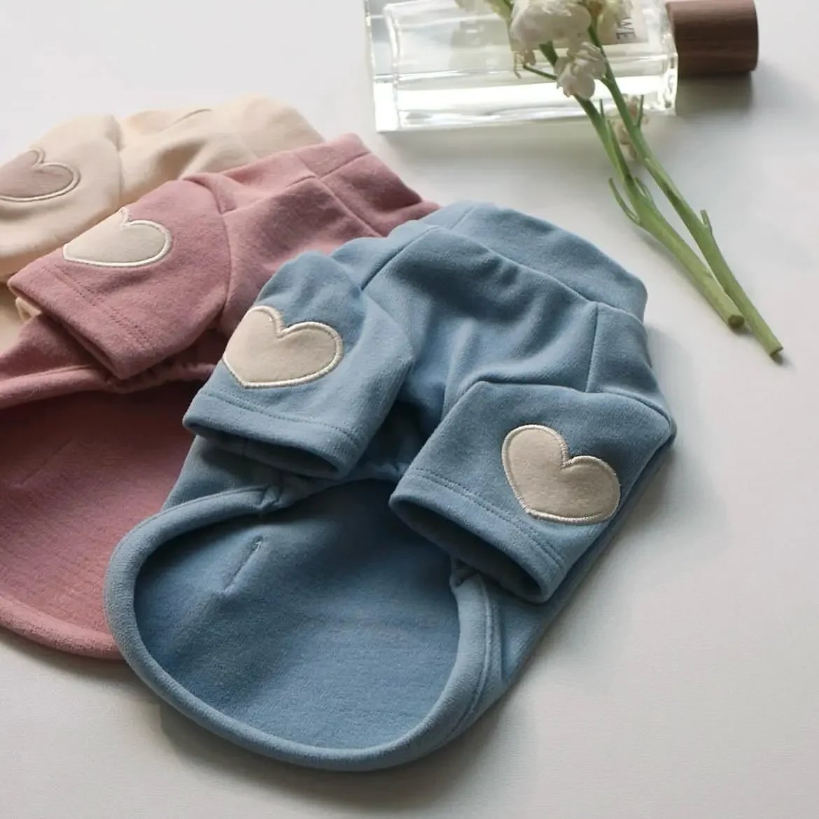 Sweat à capuche chaud pour animaux de compagnie, chemise de base, mignon, ours en peluche, Yorkshire, chat, vêtements pour chiens, vêtements pour chiots, créateur, hiver, amour