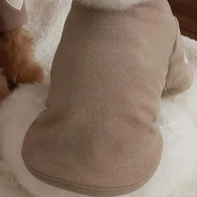 Sweat à capuche chaud pour animaux de compagnie, chemise de base, mignon, ours en peluche, Yorkshire, chat, vêtements pour chiens, vêtements pour chiots, créateur, hiver, amour