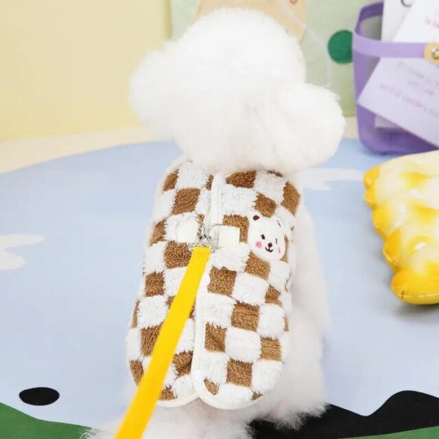 Veste d'hiver perforée pour petits chiens | manteau pour chien de compagnie | vêtements pour chiens | costume pour chiens – Image 2