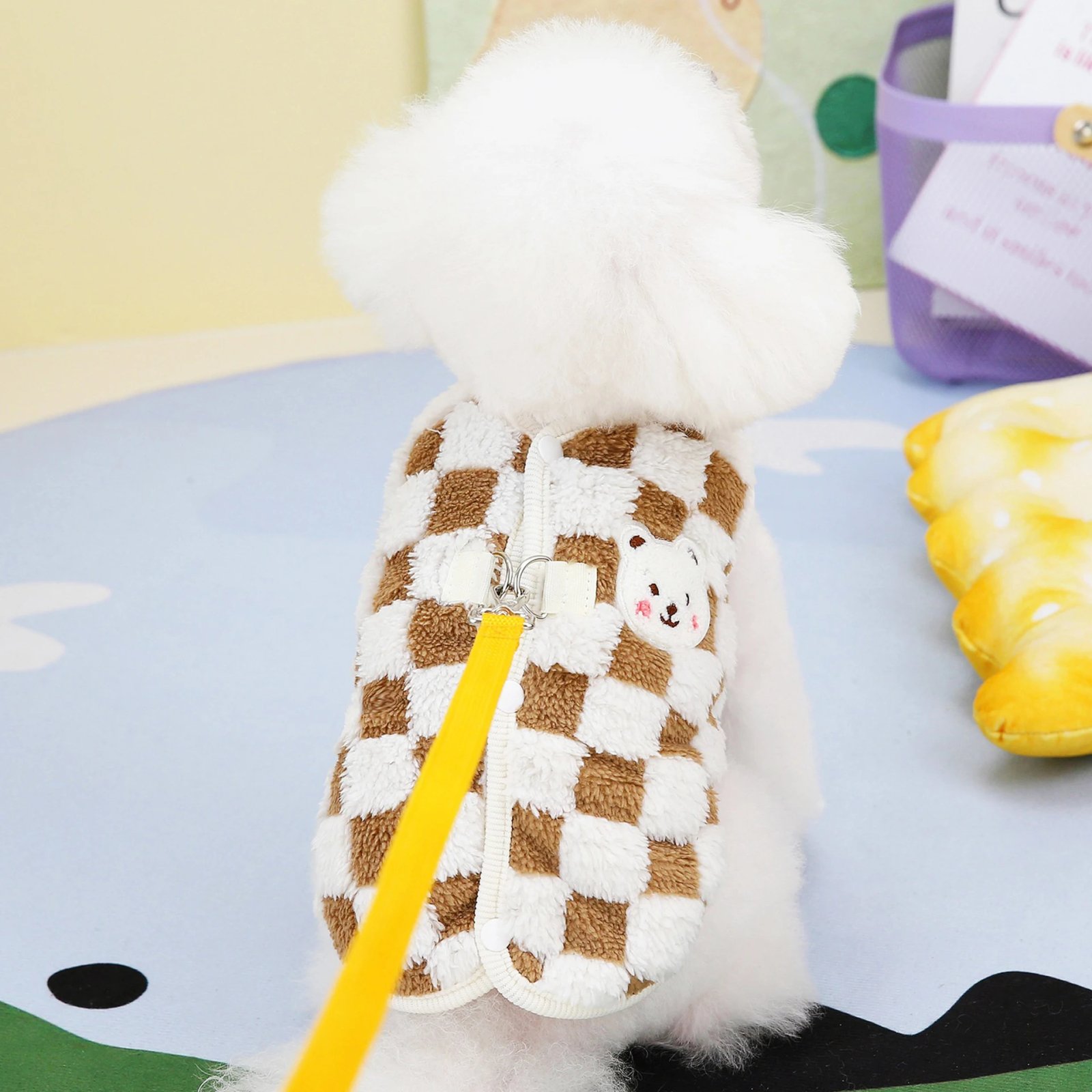 Veste d'hiver perforée pour petits chiens, manteau pour chien de compagnie, vêtements pour chiots, costume pour chihuahua, fournitures pour animaux de compagnie