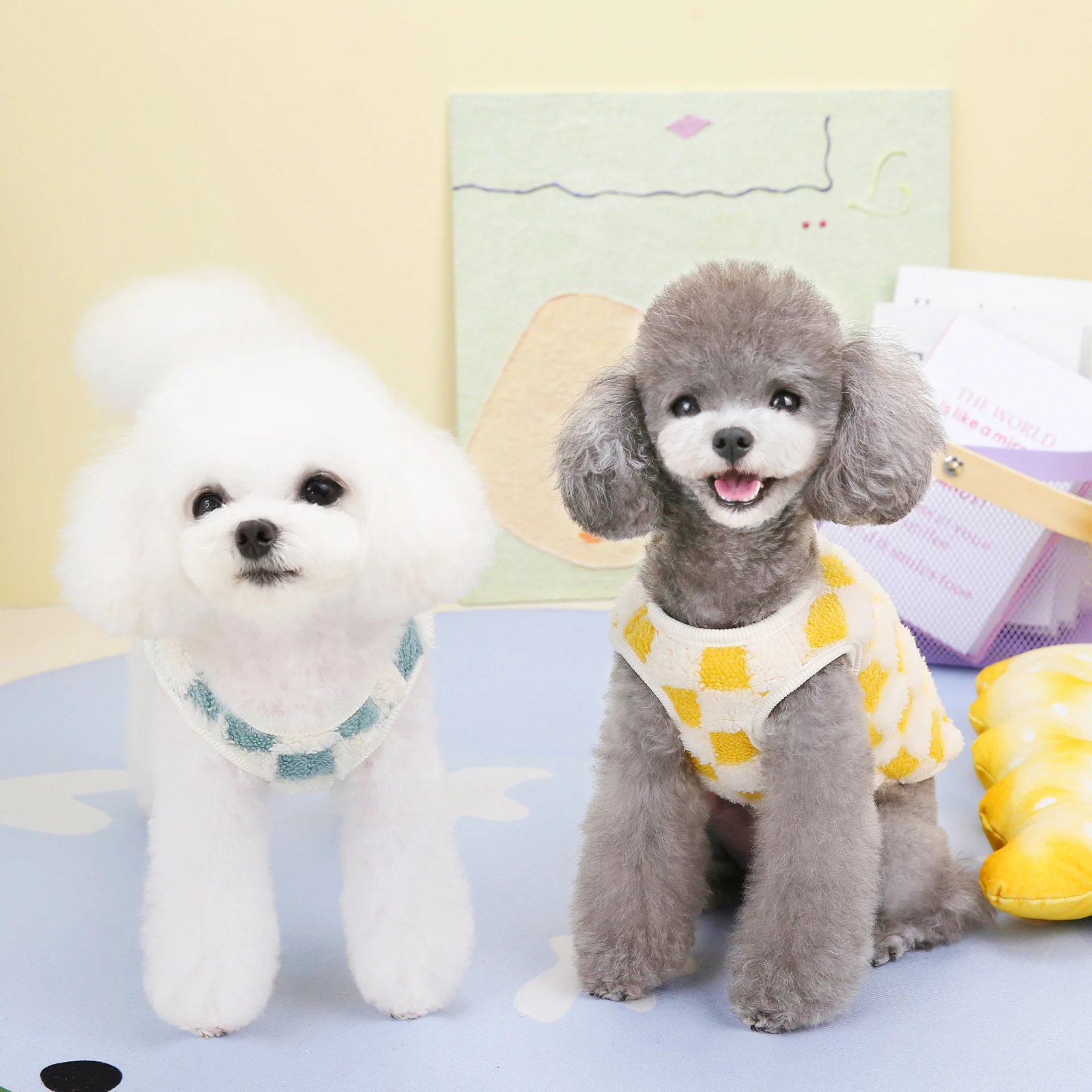 Veste d'hiver perforée pour petits chiens, manteau pour chien de compagnie, vêtements pour chiots, costume pour chihuahua, fournitures pour animaux de compagnie