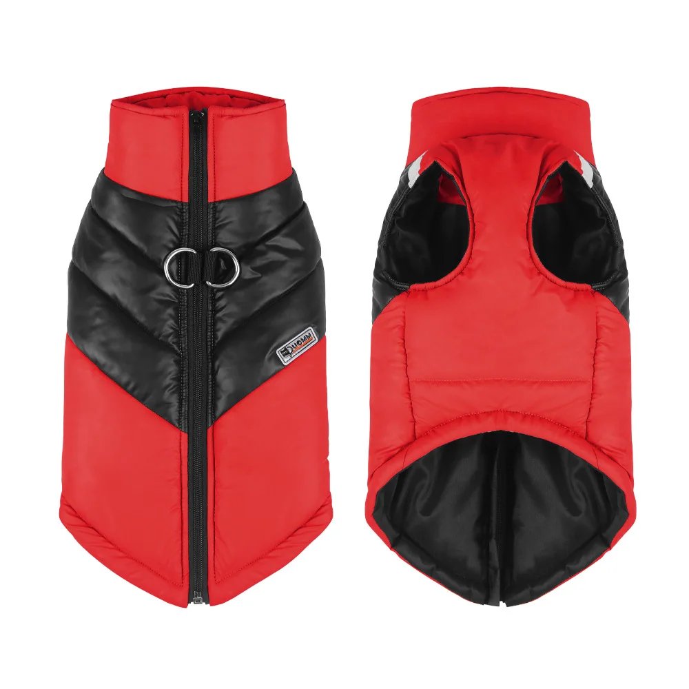 Veste imperméable pour chien, vêtements chauds pour petits et grands chiens, manteau pour chiot, émail Chihuahua, bouledogue français SARL, perforé, PDPCostume, hiver