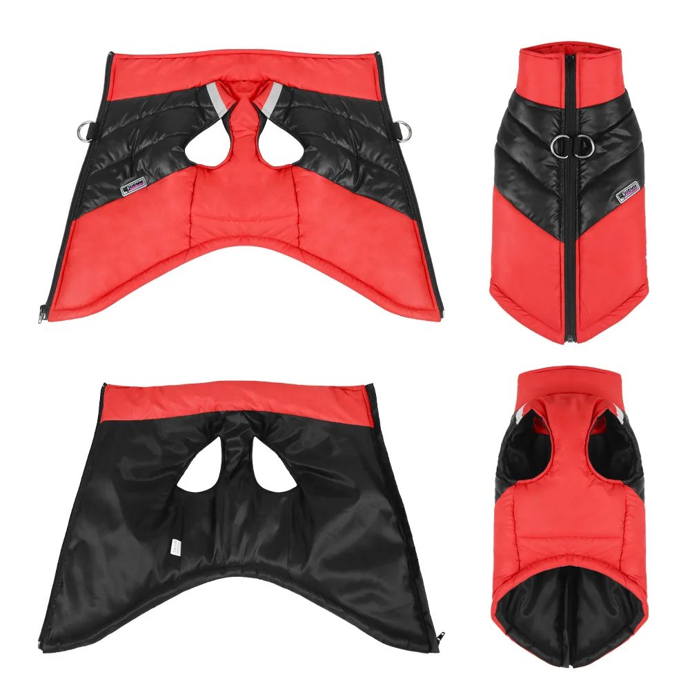 Veste imperméable pour chien, vêtements chauds pour petits et grands chiens, manteau pour chiot, émail Chihuahua, bouledogue français SARL, perforé, PDPCostume, hiver