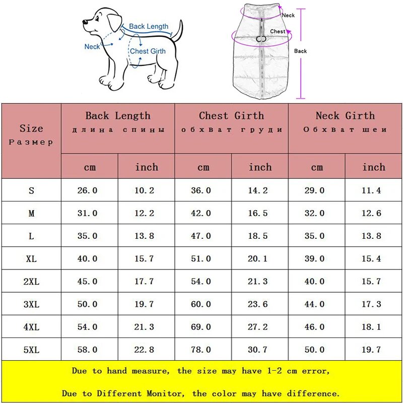Veste imperméable pour chien, vêtements chauds pour petits et grands chiens, manteau pour chiot, émail Chihuahua, bouledogue français SARL, perforé, PDPCostume, hiver