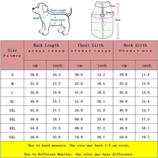 Veste imperméable pour chien | vêtements chauds pour petits et grands chiens | manteau pour chiot, hiver – Image 5