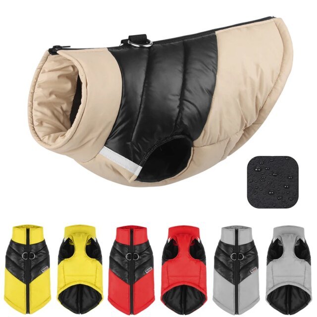 Veste imperméable pour chien | vêtements chauds pour petits et grands chiens | manteau pour chiot, hiver