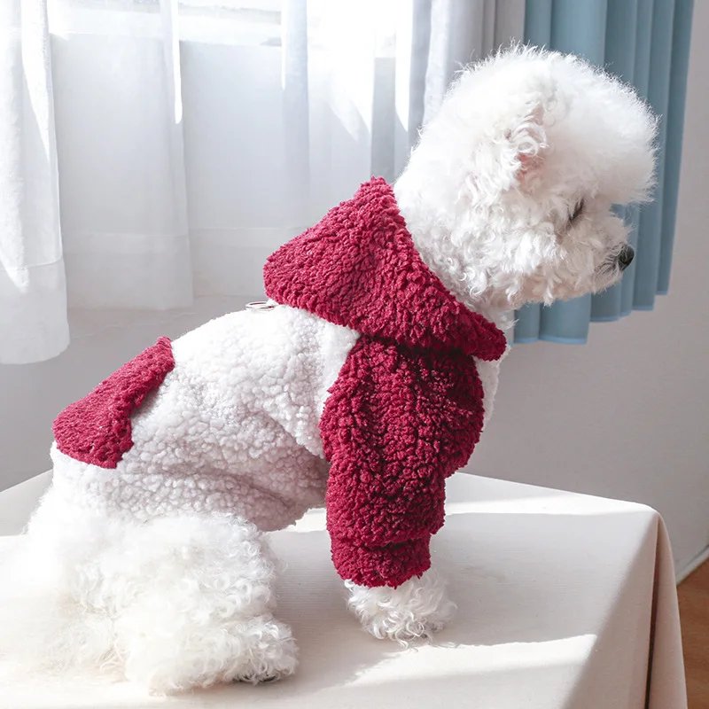 Pull à capuche Berber Smile Puppy pour chiens, vêtements chauds pour animaux de compagnie avec structure, petits chiens, FN anian SARL, masques perforés PVD, hiver