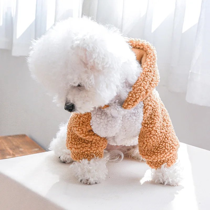 Pull à capuche Berber Smile Puppy pour chiens, vêtements chauds pour animaux de compagnie avec structure, petits chiens, FN anian SARL, masques perforés PVD, hiver