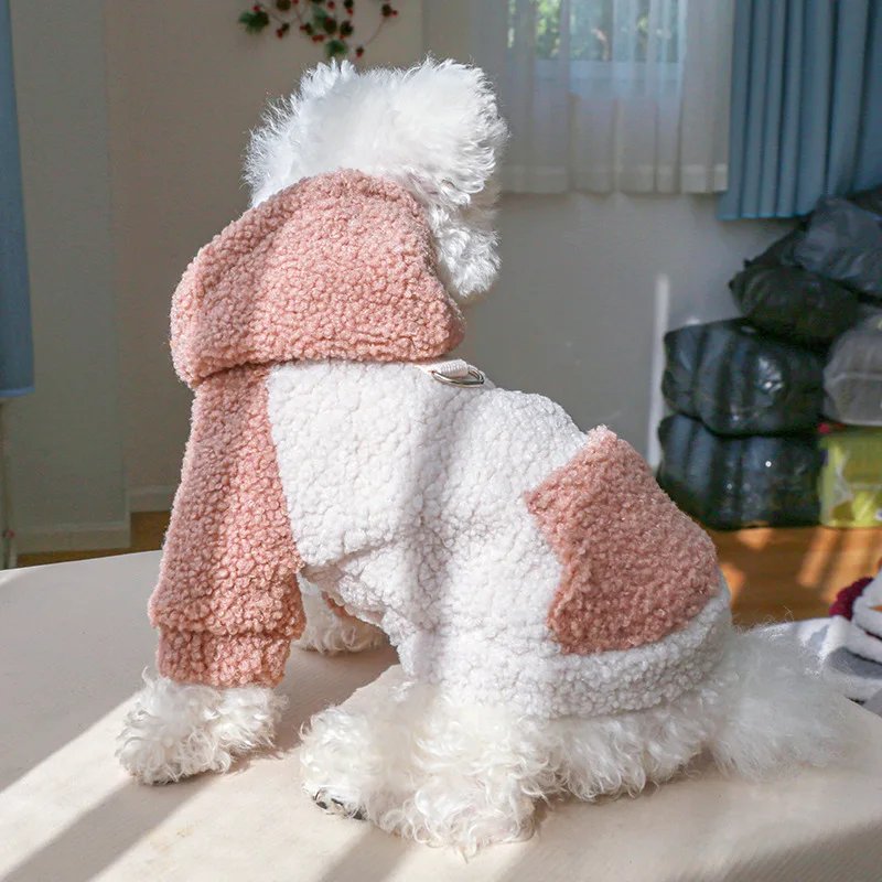 Pull à capuche Berber Smile Puppy pour chiens, vêtements chauds pour animaux de compagnie avec structure, petits chiens, FN anian SARL, masques perforés PVD, hiver