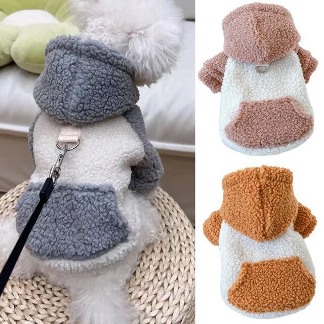 Pull à capuche pour chiens | vêtements chauds pour petits chiens