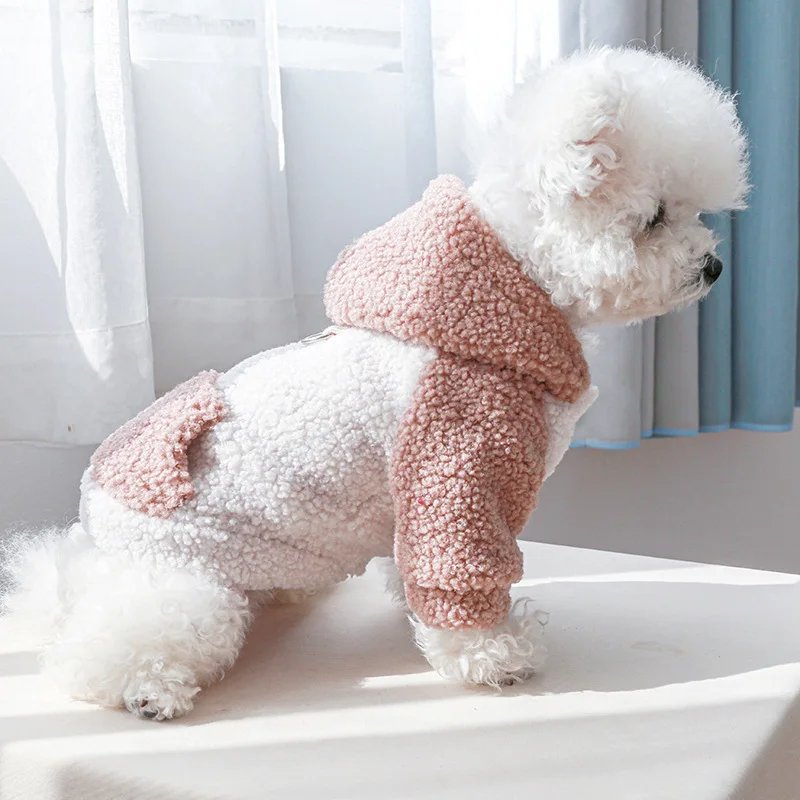 Pull à capuche Berber Smile Puppy pour chiens, vêtements chauds pour animaux de compagnie avec structure, petits chiens, FN anian SARL, masques perforés PVD, hiver