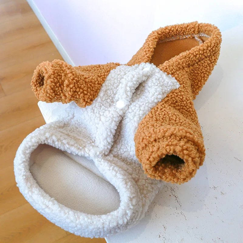 Pull à capuche Berber Smile Puppy pour chiens, vêtements chauds pour animaux de compagnie avec structure, petits chiens, FN anian SARL, masques perforés PVD, hiver