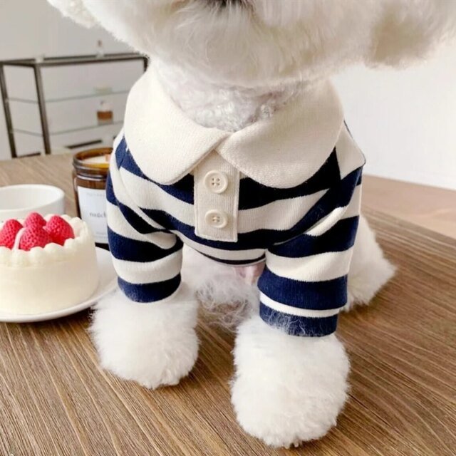 Polo d'été pour chiens et chats | Vêtements pour chiens et chats | Stripe Dog Sweatshirt Dog Cooling Vest for Small and Medium Dogs