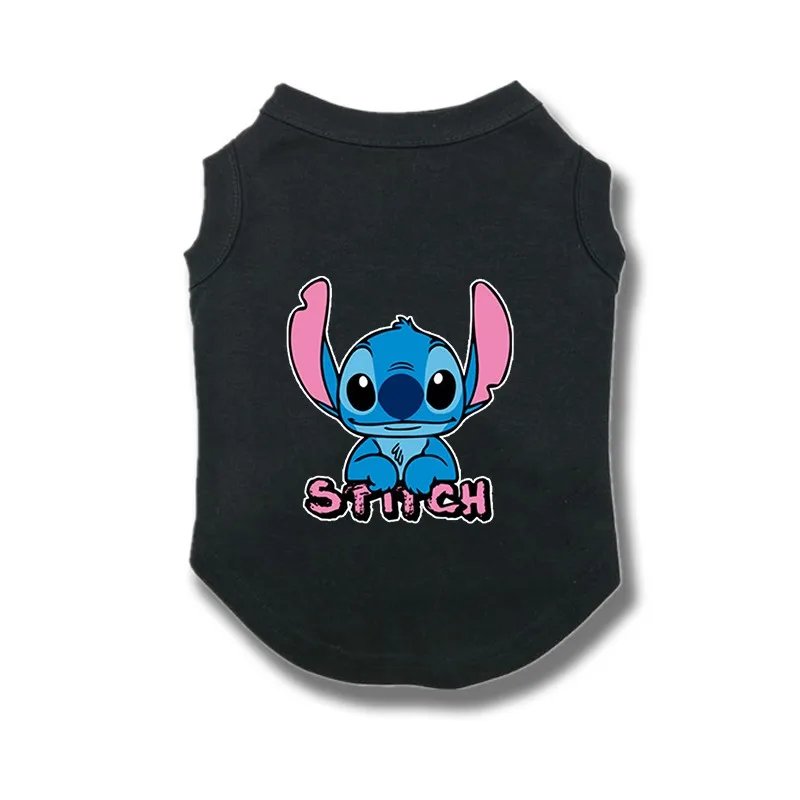 Vêtements en coton pour animaux de compagnie Disney Stitch, costume Chihuahua, vêtements d'été pour chiens, chiots, petits et moyens chiens, bouledogue français, mince