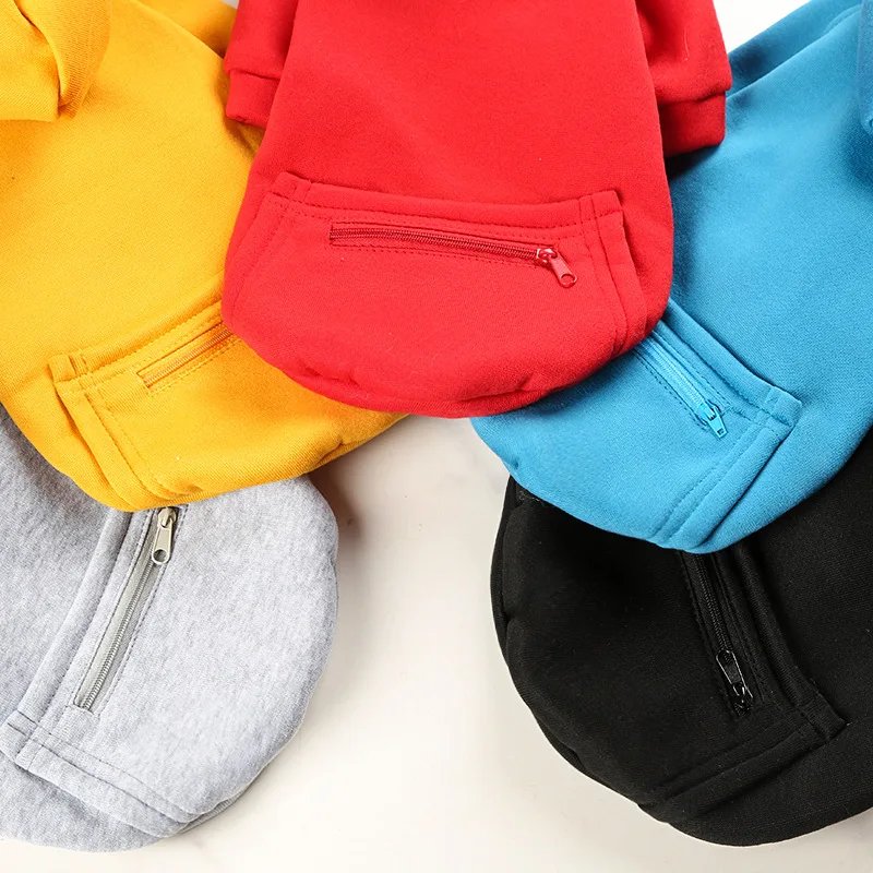 Sweats à capuche pour grands chiens, sweat-shirt Smile Golden Retriever avec chapeau et poche zippée, vêtements pour animaux de compagnie, printemps et automne