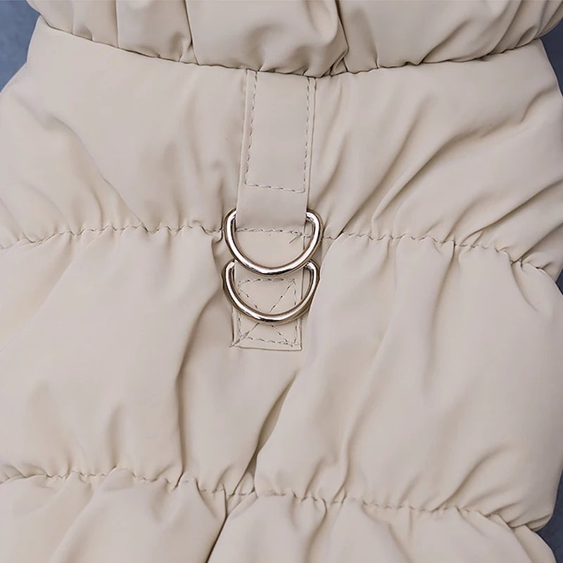 Vêtements rembourrés pour chiots et chats avec anneaux en D, veste chaude pour petits chiens, manteau pour chihuahua, manteau pour bouledogue français, tenues perforées SARL, hiver