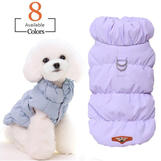 Vêtements rembourrés pour chiots et chats | veste chaude pour petits chiens | manteau