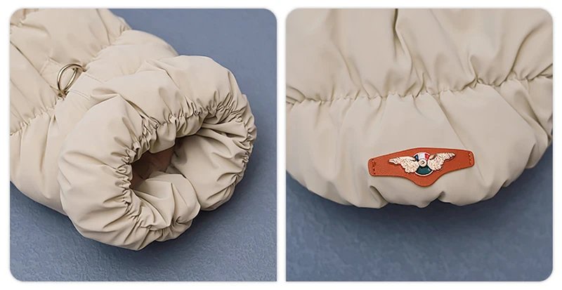 Vêtements rembourrés pour chiots et chats avec anneaux en D, veste chaude pour petits chiens, manteau pour chihuahua, manteau pour bouledogue français, tenues perforées SARL, hiver