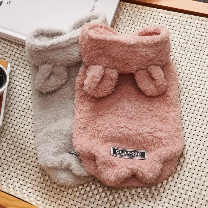Sweat à capuche d'hiver Smile Dog pour animaux de compagnie, vêtements pour chiens, manteau, veste douce, vêtements pour bouledogue français, PDPP