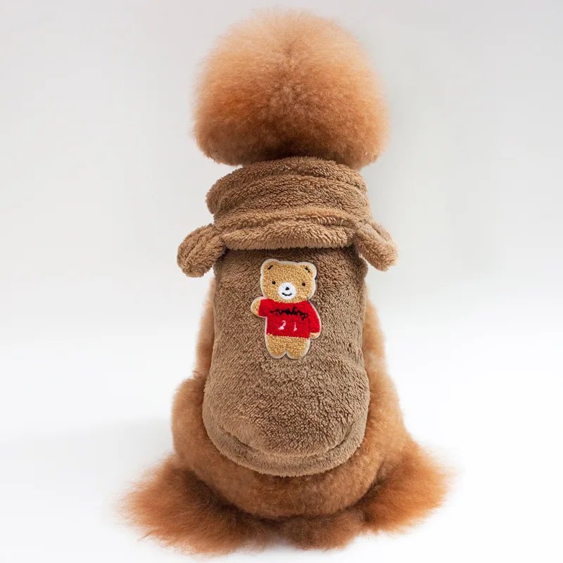 Sweat à capuche d'hiver Smile Dog pour animaux de compagnie, vêtements pour chiens, manteau, veste douce, vêtements pour bouledogue français, PDPP