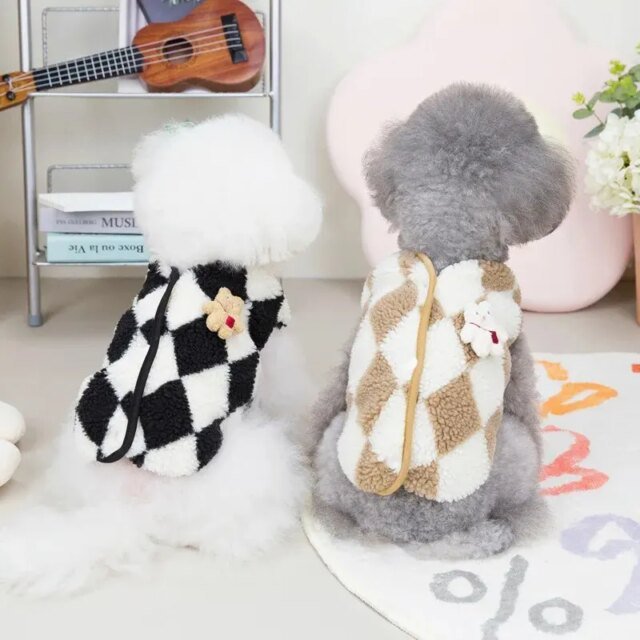 Combinaisons à carreaux pour chiens | vêtements doux pour chiens | vêtements pour chiens | combinaison de costume
