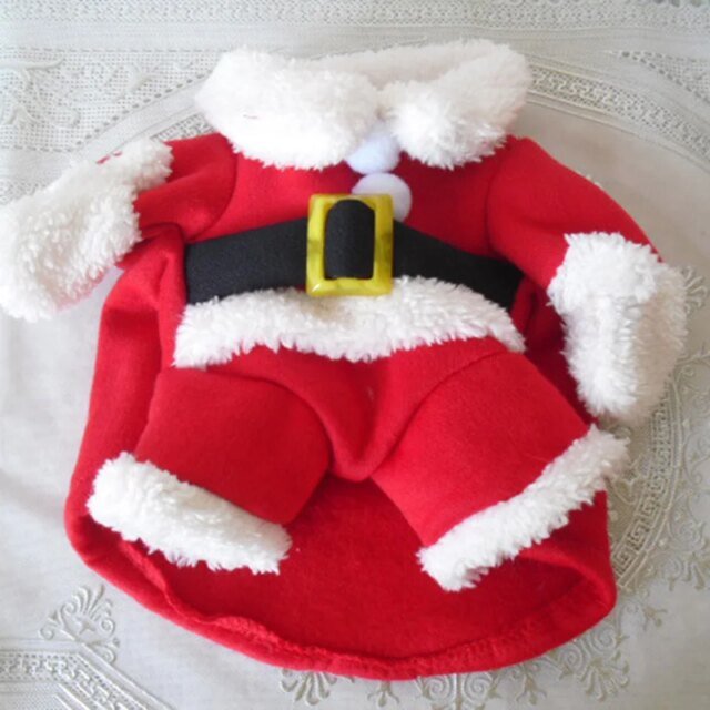 Costumes drôles de père Noël pour animaux de compagnie | vêtements de Noël | tenues de chats et chiens – Image 2