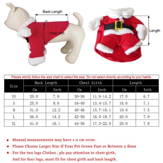 Costumes drôles de père Noël pour animaux de compagnie | vêtements de Noël | tenues de chats et chiens – Image 5