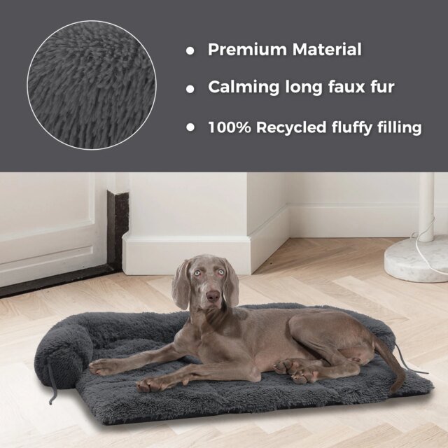 Polymères de lit moelleux portables pour animaux de compagnie | canapé pour chien | couverture chaude pour chat | maison pour chien | chenil lavable | coussin pour chien – Image 5
