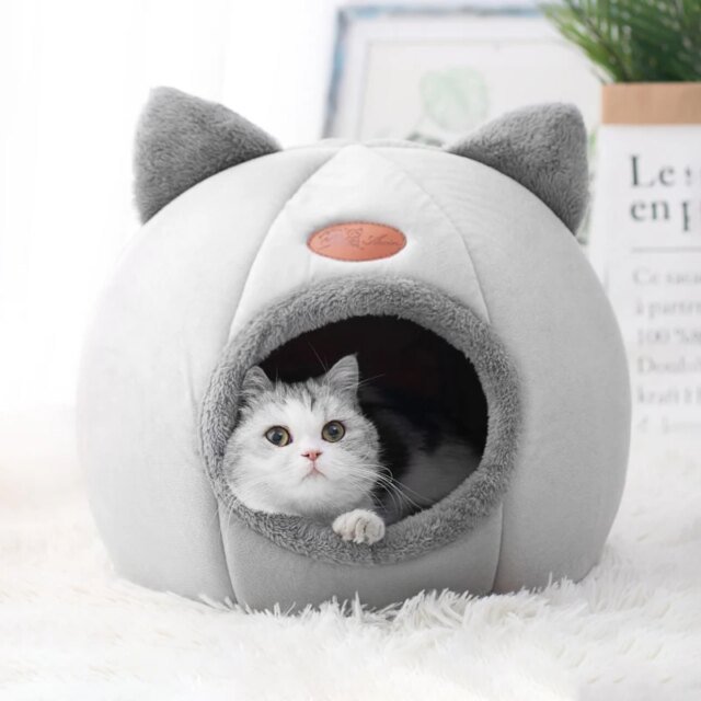 Panier pour dormir profondément en hiver | lit confortable pour chat | panier pour petit chien | produits pour animaux de compagnie