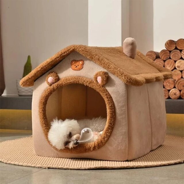 Maison pliable et lavable pour animaux de compagnie | maison pour chat et chien | canapé de diversification pour chat et chien – Image 4