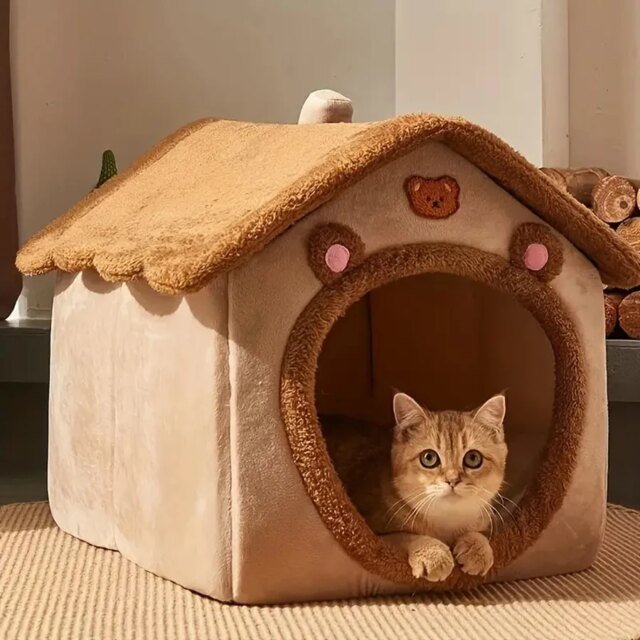 Maison pliable et lavable pour animaux de compagnie | maison pour chat et chien | canapé de diversification pour chat et chien – Image 5