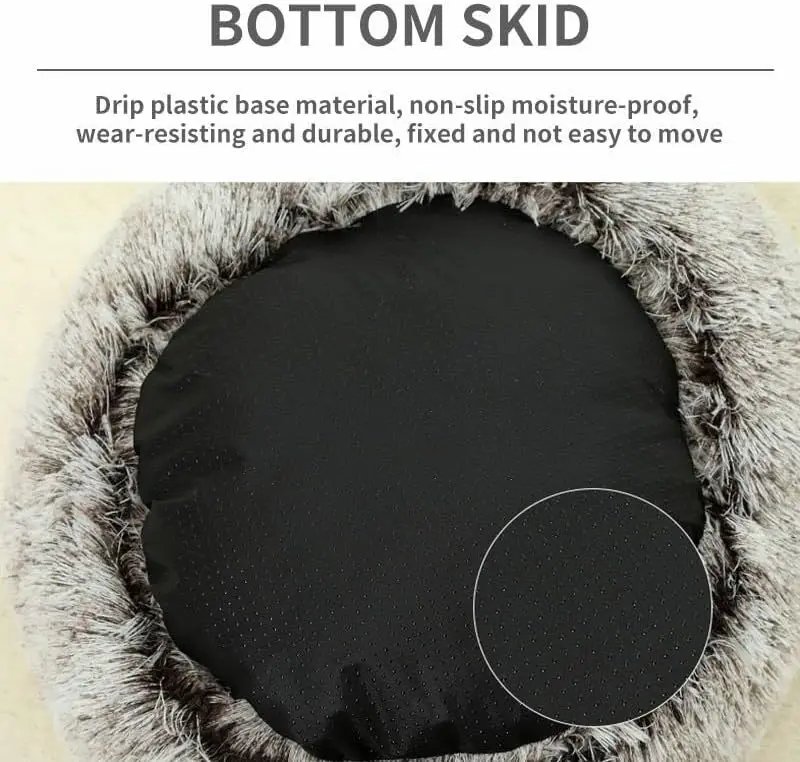 Doux En Peluche Rond Chat Lit Pet Matelas Chaud Confortable Panier Chat Chien 2 en 1 Sac De Couchage Nid pour Petits Chiens