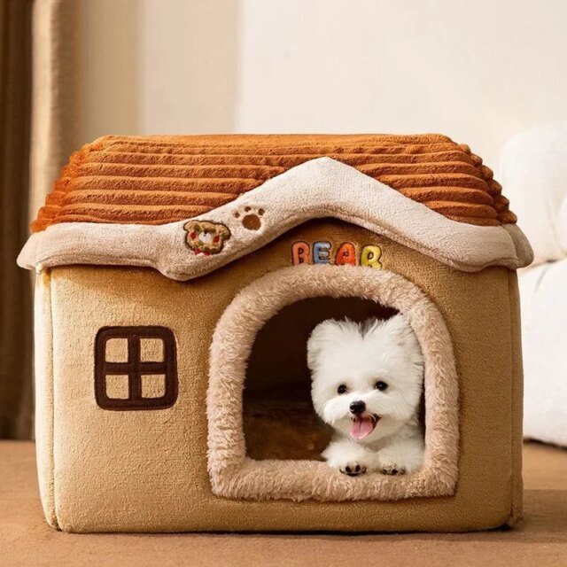 Maison pliable et étanche pour animaux de compagnie | coussin pour animaux de compagnie