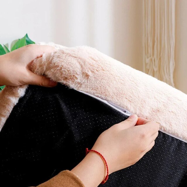 Canapé-lit en peluche confortable pour animaux de compagnie | accent chaud pour chat et chien – Image 4