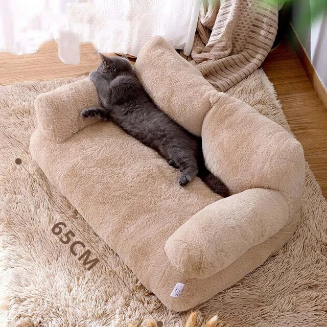 Canapé-lit en peluche confortable pour animaux de compagnie | accent chaud pour chat et chien – Image 3