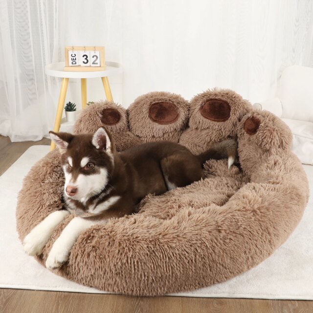 Grand lit moelleux pour animaux de compagnie| lits pour chiens et chats | petits paniers de canapé | chenil en polymères | fournitures pour chiens et chats