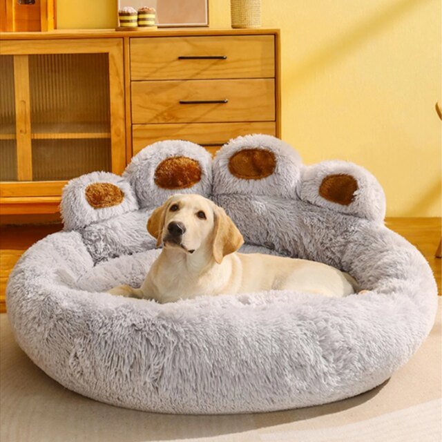 Grand lit moelleux pour animaux de compagnie| lits pour chiens et chats | petits paniers de canapé | chenil en polymères | fournitures pour chiens et chats – Image 3