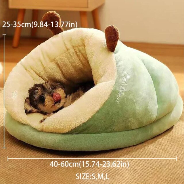 Maison pour animaux de compagnie en forme de pantoufles | lit de chenil | sac de couchage, pliable, lavable, respirant – Image 3